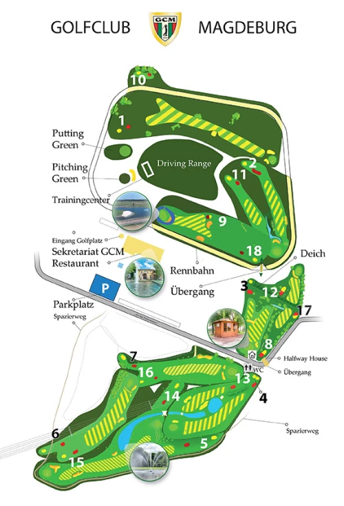 Lageplan Golfclub Magdeburg