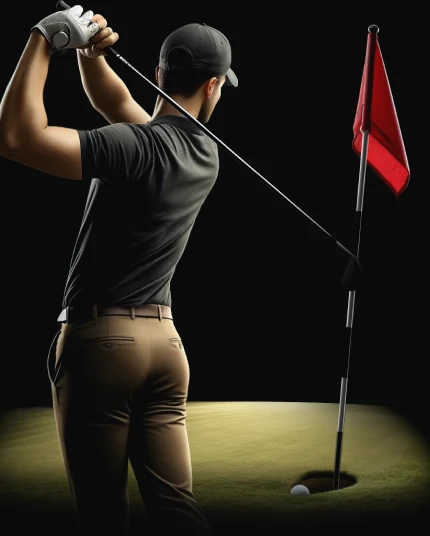 Bild eines Golfspielers